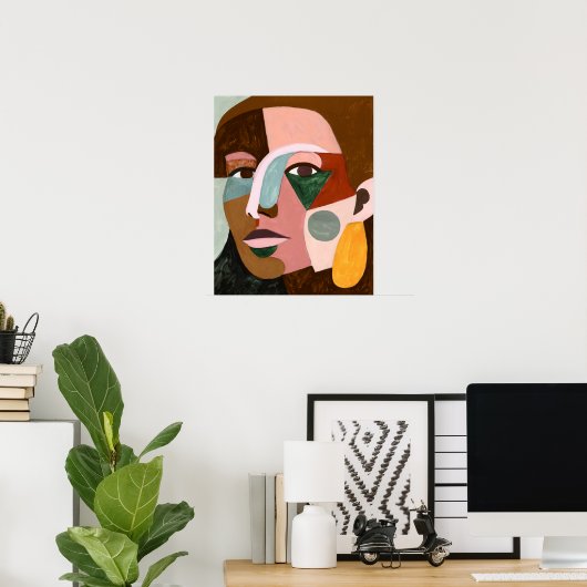 Poster Geo Face (Bureau à domicile)