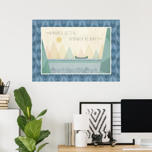 Poster Geo I extérieur | Se Promener Souvent, Se Demander (Bureau à domicile)