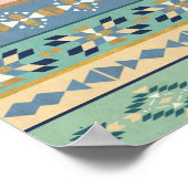 Poster Geo Step extérieur | Motif indien (Coin)