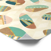 Poster Geo Step extérieur | MOTIF TURQUOISE (Coin)