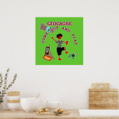Poster Geocache Sortent Et Jouent (Cuisine)