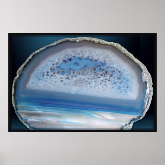 Poster Geode Blue 2 -60x40 -autres tailles disponi (Devant)
