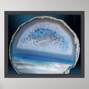 Poster Geode Blue 2 Imprimé -24x20 -autres tailles dispon