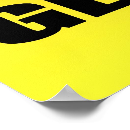 POSTER GÉOGÉNOGÉNIE DANGEREUX (Coin)