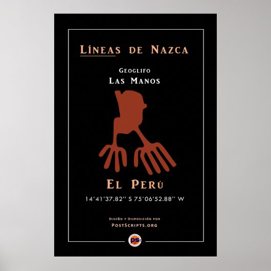 Poster Géoglyphes Nazca (Devant)