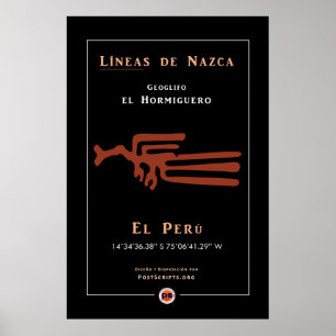 Poster Géoglyphes Nazca-Anteater