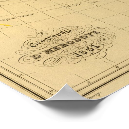 Poster Géographie d'Hérodote (Coin)