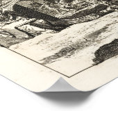 Poster Géographie sacrée, Voyages de Jésus (Coin)