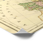 Poster Géological Map of Europe (Coin)