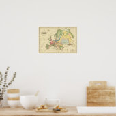 Poster Géological Map of Europe (Cuisine)
