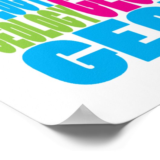 Poster Géologie colorée (Coin)