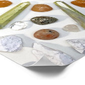 Poster Géologie unique Cristal de pierre orange jaune (Coin)