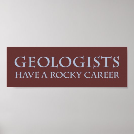 Poster Géologues : Rocky Career (Devant)