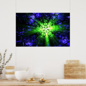 Poster Géomancie (verte) (Cuisine)