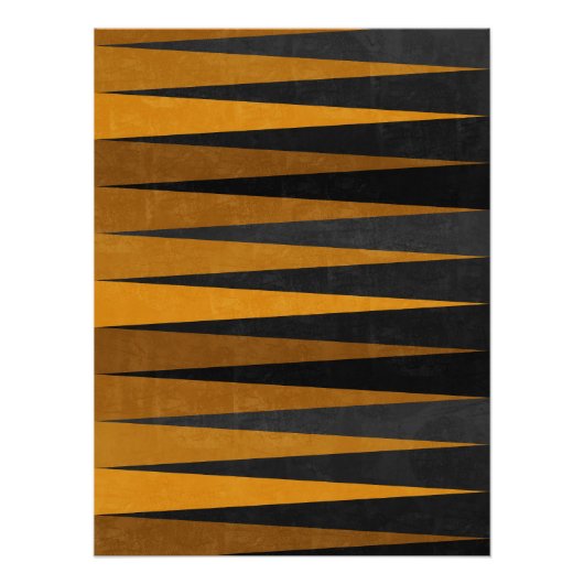 Poster Geometric Black Yellow (Devant)