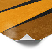 Poster Geometric Black Yellow (Coin)