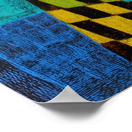 Poster Geometric Cats – Bold, Bright and Playful (Coin)