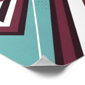 Poster Geometric Design with Angles & Layered Rectangles (Coin)