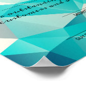 Poster Geometric employee of the month award certificate (Coin)