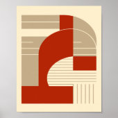 Poster Geometric Harmony in Minimalist Shapes (Devant)