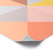 Poster Géometric Pattern Fall and Autumn Earth Tones (Coin)