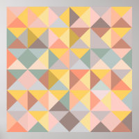 Géometric Pattern Fall and Autumn Earth Tones