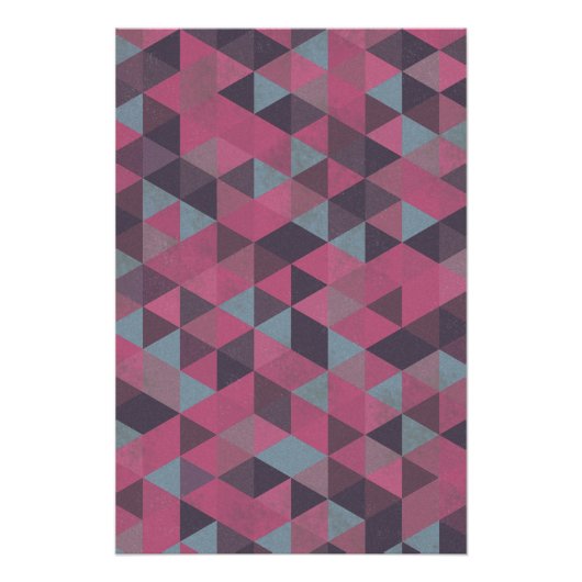 Poster Geometric Pink (Devant)
