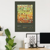 Poster Geometric Primes - Collection 2, Série 1 (Bureau à domicile)