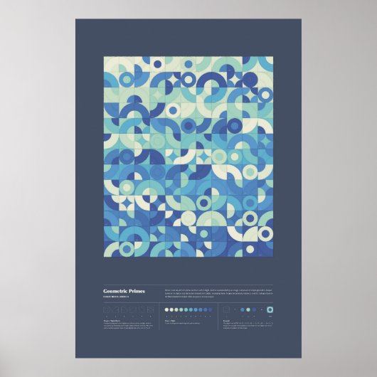 Poster Geometric Primes - Collection 2, Série 2 (Devant)