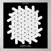 Poster GEOMETRIC PUZZLE Retro (Devant)