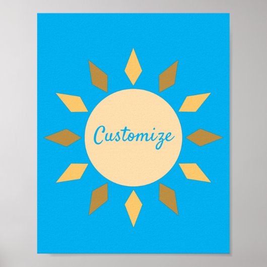 Poster Geometric Sun Circle Thunder_Cove (Devant)