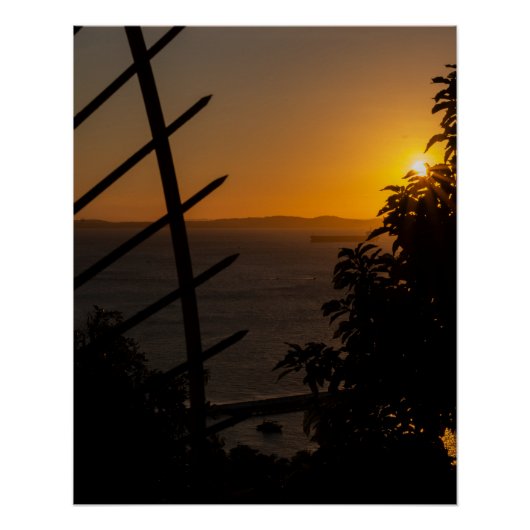 Poster Geometric Sunset (Devant)