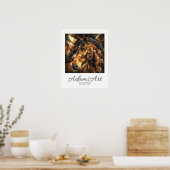 Poster Geometric Wild Horse Abstract Art (Cuisine)