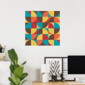 Poster Géométrie Abstraite 110421v5 (Bureau à domicile)