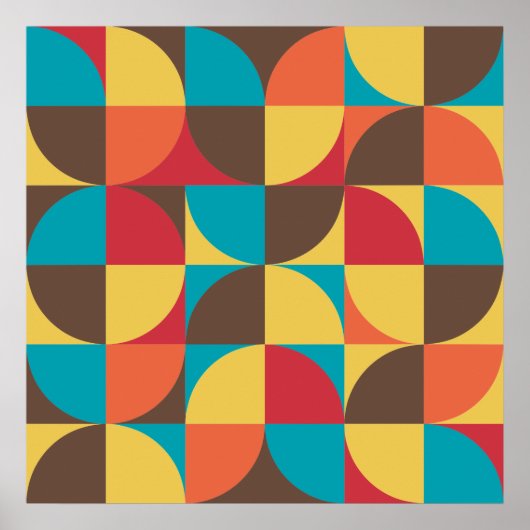 Poster Géométrie Abstraite 110421v5 (Devant)