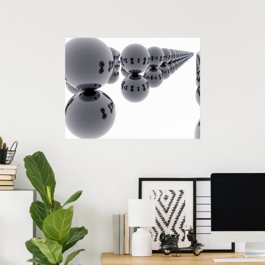 Poster Géométrie Abstraite A (Bureau à domicile)