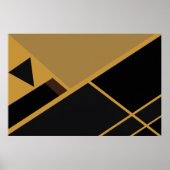 Poster Géométrie aux tons terreux (Devant)