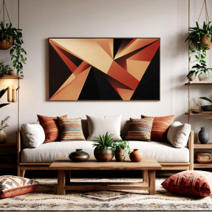 Poster Géométrie contemporaine Abstraction moderne