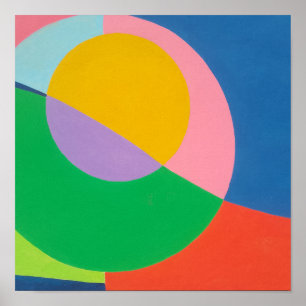 Poster Géométrie de dégradé coloré minimaliste - Art mura