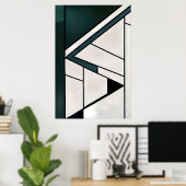 Poster Géométrie de la lumière (Bureau à domicile)