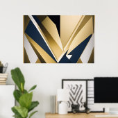 Poster Géométrie d'entreprise de luxe (Bureau à domicile)