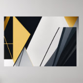 Poster Géométrie Diagonale Premium (Devant)