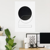 Poster Géométrie du Silence (Bureau à domicile)