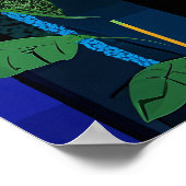 Poster Géométrie expressionniste Colibri - Art Vibrant (Coin)