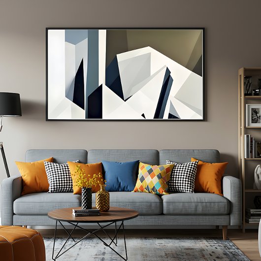 Poster Géométrie Facettée Minimaliste