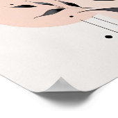 Poster Géométrie florale minimale (Coin)