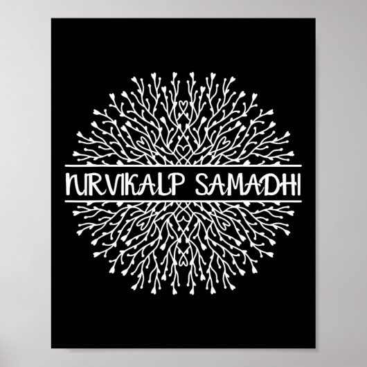 Poster Géométrie fractale sacrée Mandala Nirvikalp Samadh (Devant)