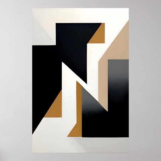 Poster Géométrie Interconnectée (Devant)