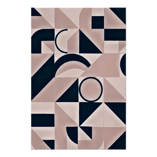 Poster Géométrie minimaliste (Devant)