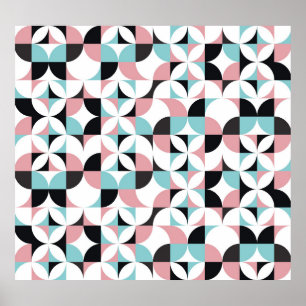 Poster Géométrie minimaliste, illustration de style scand